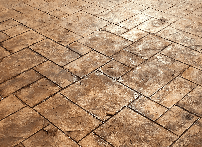 Stamped Concrete & Stamped Overlay flooring project 9