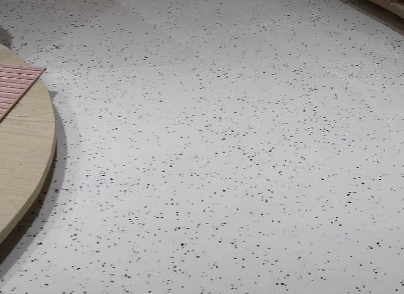Color Flakes & Color Quartz flooring project 2