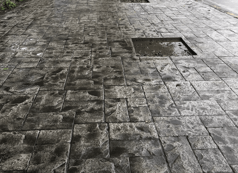 Stamped Concrete & Stamped Overlay flooring project 8