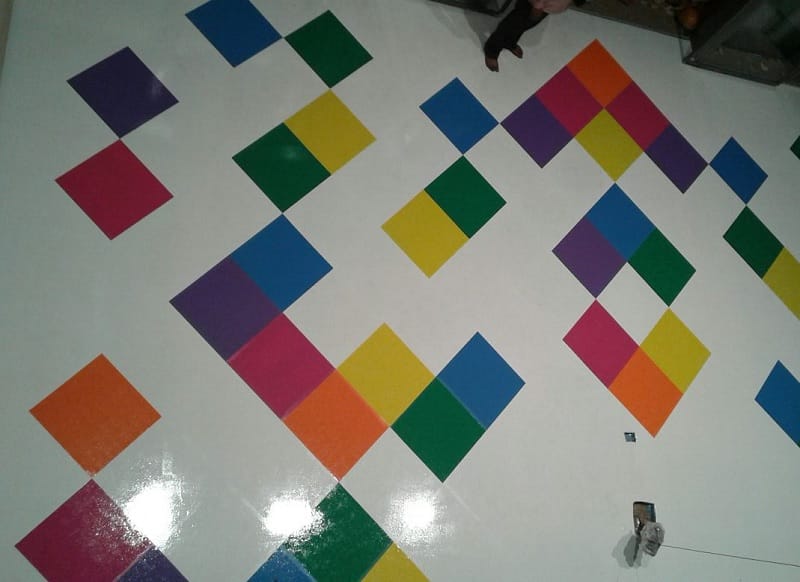 Designer Metallic Epoxy flooring project 3