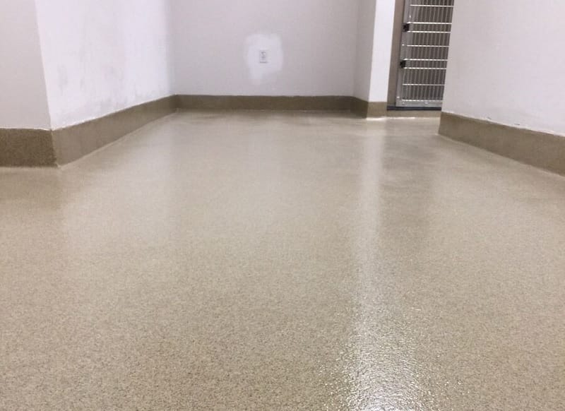 Color Flakes & Color Quartz flooring project 4
