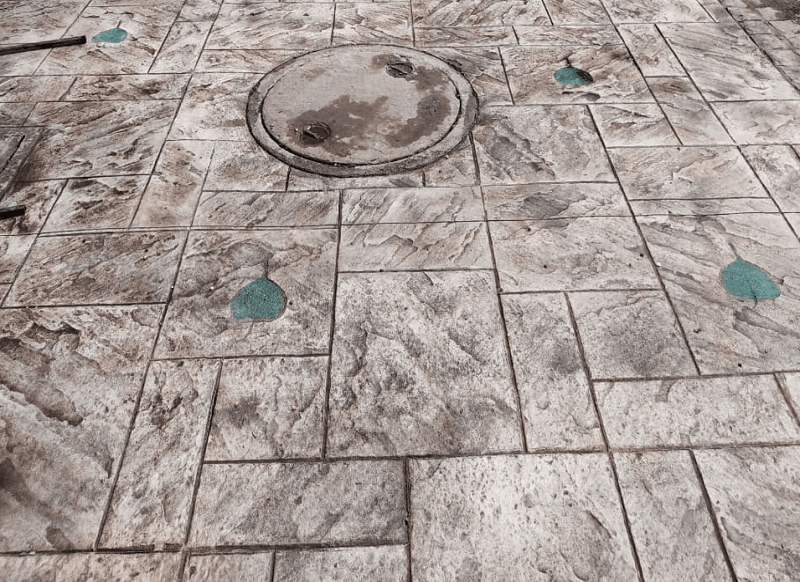 Stamped Concrete & Stamped Overlay flooring project 7