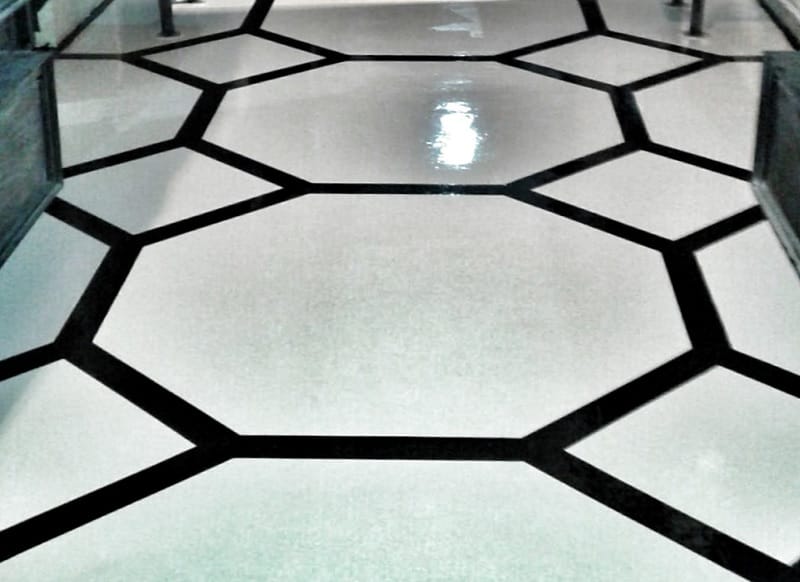 Designer Metallic Epoxy flooring project 4