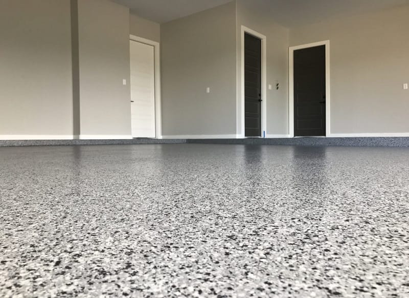 Color Flakes & Color Quartz flooring project 6