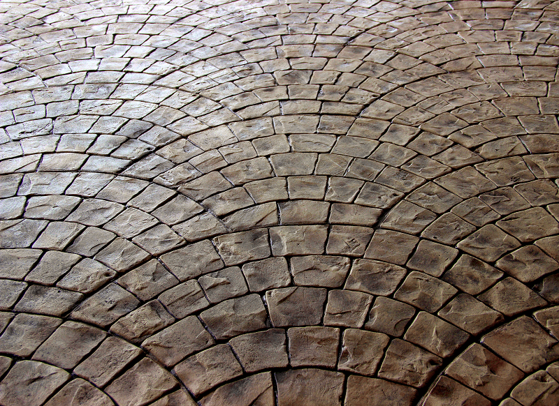 Stamped Concrete & Stamped Overlay flooring project 6