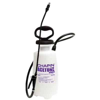 Small handheld sprayer for applying acid or other liquids to decorative concrete surfaces.