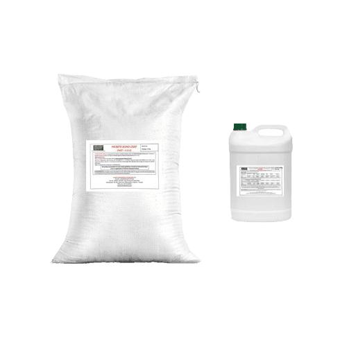 Hicrete Bond Coat Mix, Part A and Part B, for strong adhesion in decorative concrete projects.