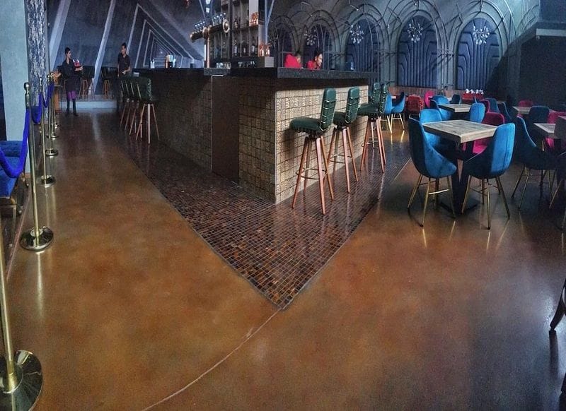 Cemart decorative flooring system.