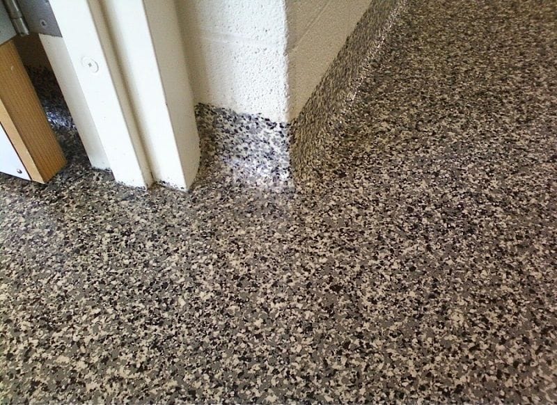 Color Quartz flooring surface detail