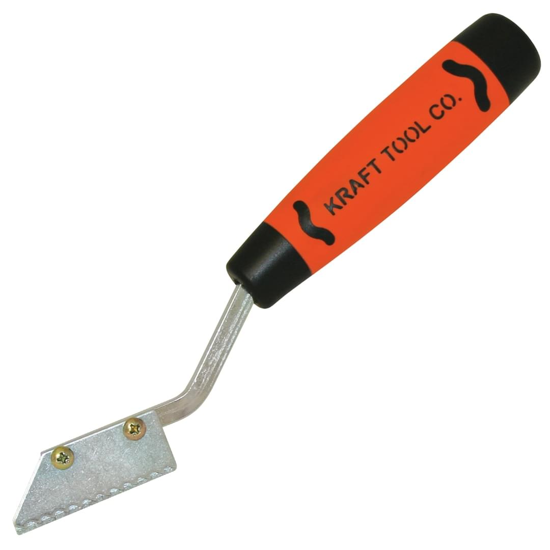 Handled grout saw with a replaceable blade for cutting concrete joints.