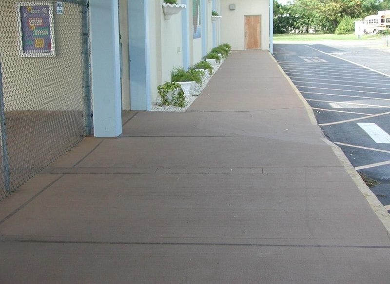 Roll Coat flooring installation on a concrete subfloor