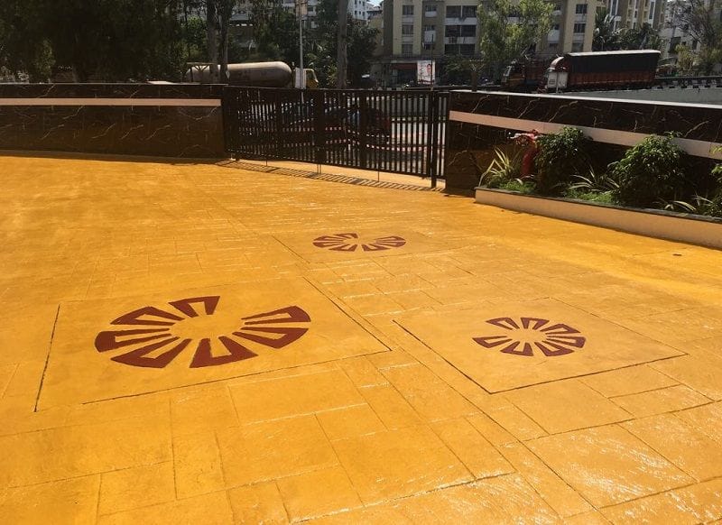 Hi-Crete Roll Coat System applied to concrete flooring