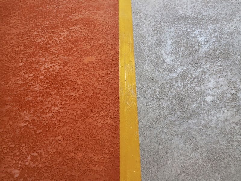 Spray textured pathway and footpath finish