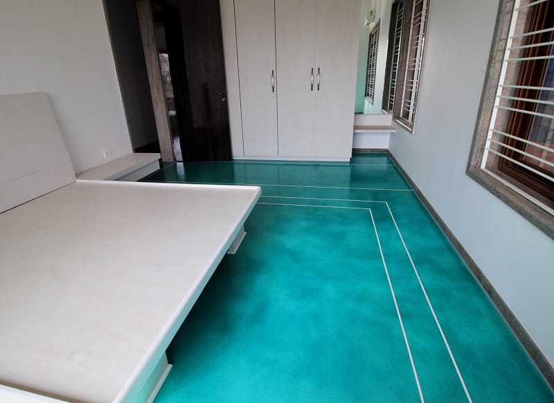 Stained concrete flooring finish by Hi-Crete