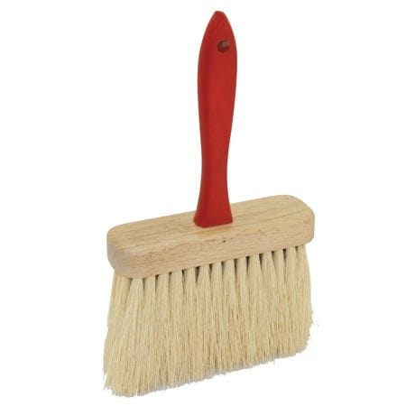 Tampico dash brush, a concrete texturing tool with stiff bristles.